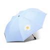 Small daisy blue manual / vinyl parasol