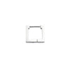 X235-a (square earrings) silver single