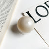 Big pearl bracket - beige