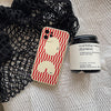 Antique white geometric red grid / 7/8/se 2020