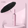 Pink upgrade 8 bone automatic vinyl anti-sunshine