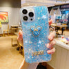 High shiny sequins - diamond mickey - blue / iphone 7/8/se 2020