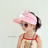 Rabbit ears - pink [1077] with windproof rope / head circumference 49-54cm/reference age 2~12 years old - one size fits all