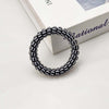 Black and white telephone line - black twill
