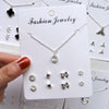 A10【earrings necklace set】