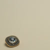 2# [square gold edge white diamond] / side length 17mm diagonal 18mm