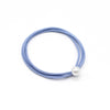 Blue gray one pearl simple hair tie