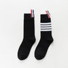Black mid-tube socks (tube height about 18cm) / one size fits all