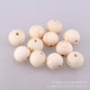 20mm carved smiley face