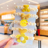 Yellow series combination hair ties 5-piece set
