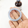Thin transparent frosted telephone cord-blue