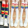 Rainbow + color white + color white (3 pairs) / trumpet 1/5 years old [height 85-105cm]
