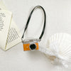 Transparent bracket - leather camera - orange