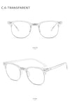 Transparent white frame anti-blue light lens