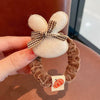 White bunny hair band