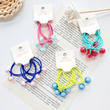 Korean version of candy-colored ball children's hair rope baby tie hair rubber band small fresh girl does not hurt hair hair ring hair accessories