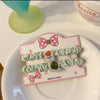Cloth label small intestine circle [green] 2 pieces