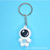 Astronaut keychain simple blue