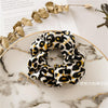 Gold velvet leopard print