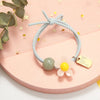 3# [blue line] small flower tag rubber band
