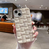 White + plaid plating ring / iphone14promax