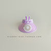 Rabbit ears-purple [1077] with windproof rope / head circumference 49-54cm/reference age 2~12 years old - one size fits all