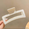 13cm rectangular - milky white