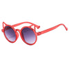 Transparent red frame double gray film