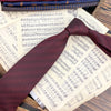 Dark red texture tie hand type *8cm