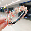 Pearl lace headband [light color]