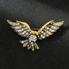 Full diamond eagle ancient gold