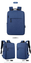Blue large size 41x29cm / (2 zippers, inner compartment, large size with usb, small size without usb)