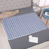 Silver gray grid [quilt] / 50*70cm