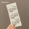 6 star hair clips