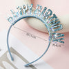 Glitter headband - blue 10pcs / conventional