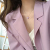 Purple butterfly necklace