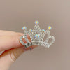 4# small color diamond crown hair comb