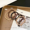 Off-white flash diamond twist knotted hair tie