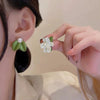 Gardenia stud earrings