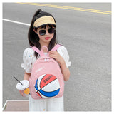 Children's universal cute backpack fashion basketball baby small backpack light spine protection boys and girls kindergarten schoolbag