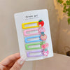 Strawberry mixed style hair clip 5 cards