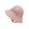 Pink - washed cotton pot hat / s (45cm 3 months - 9 months))
