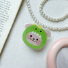 Transparent bracket-green dinosaur bear head