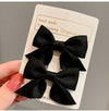 Bowknot hairpin [black] 2 pieces