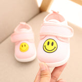 Spring and autumn 1-2-3 years old 0 toddler shoes male baby casual shoes young children's shoes female baby shoes smiley face shoes breathable single shoes