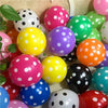 12 inch black ball white wave point/100pcs