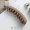 3# brown frosted banana clip