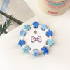 10 cards - small flower blue / plastic/resin