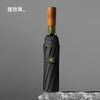 Elegant black wooden handle (10 bones)