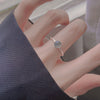Moonstone ring (platinum gold)